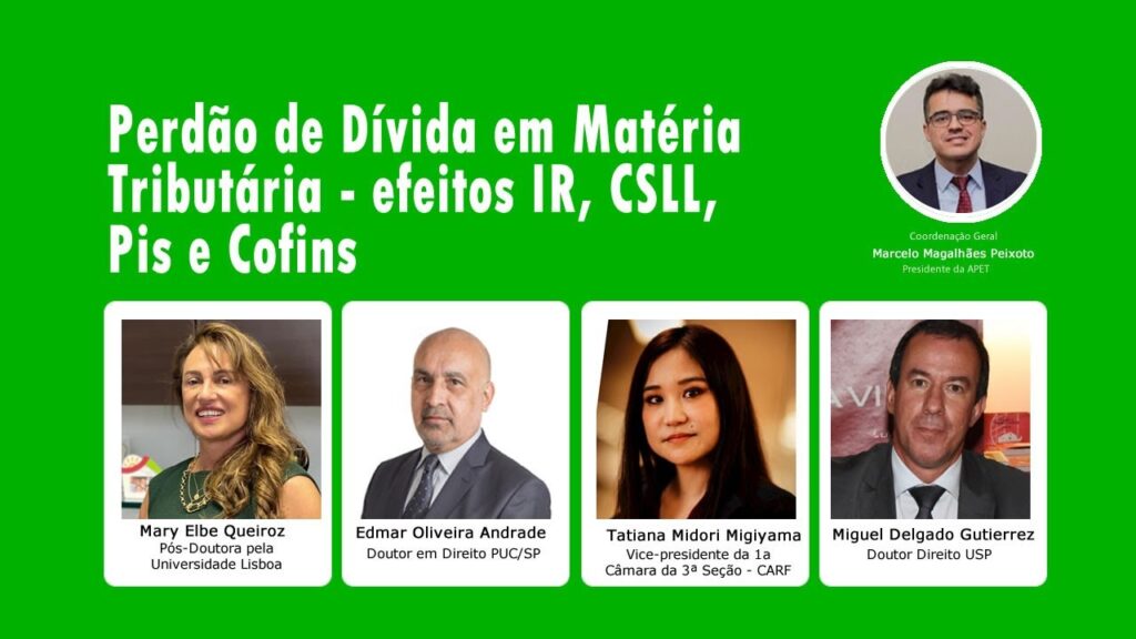 Perdão de Dívida em Matéria Tributária - efeitos IR, CSLL, Pis e Cofins