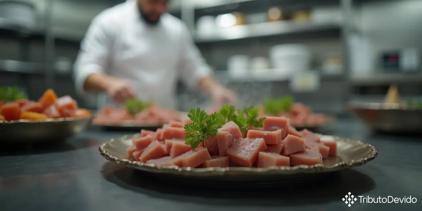 classificação fiscal de carne bovina cozida com proteína de soja na TIPI