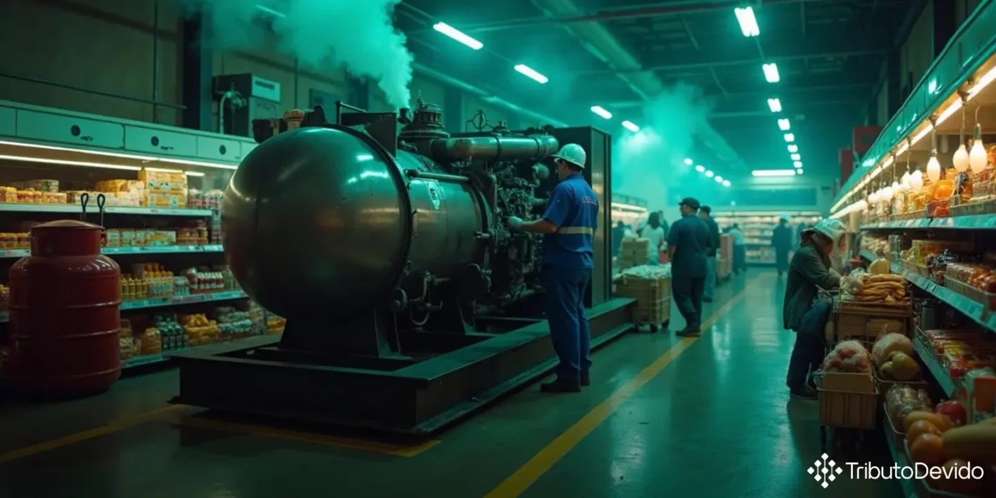 Vedação de crédito de PIS/COFINS sobre óleo combustível para geradores em supermercados