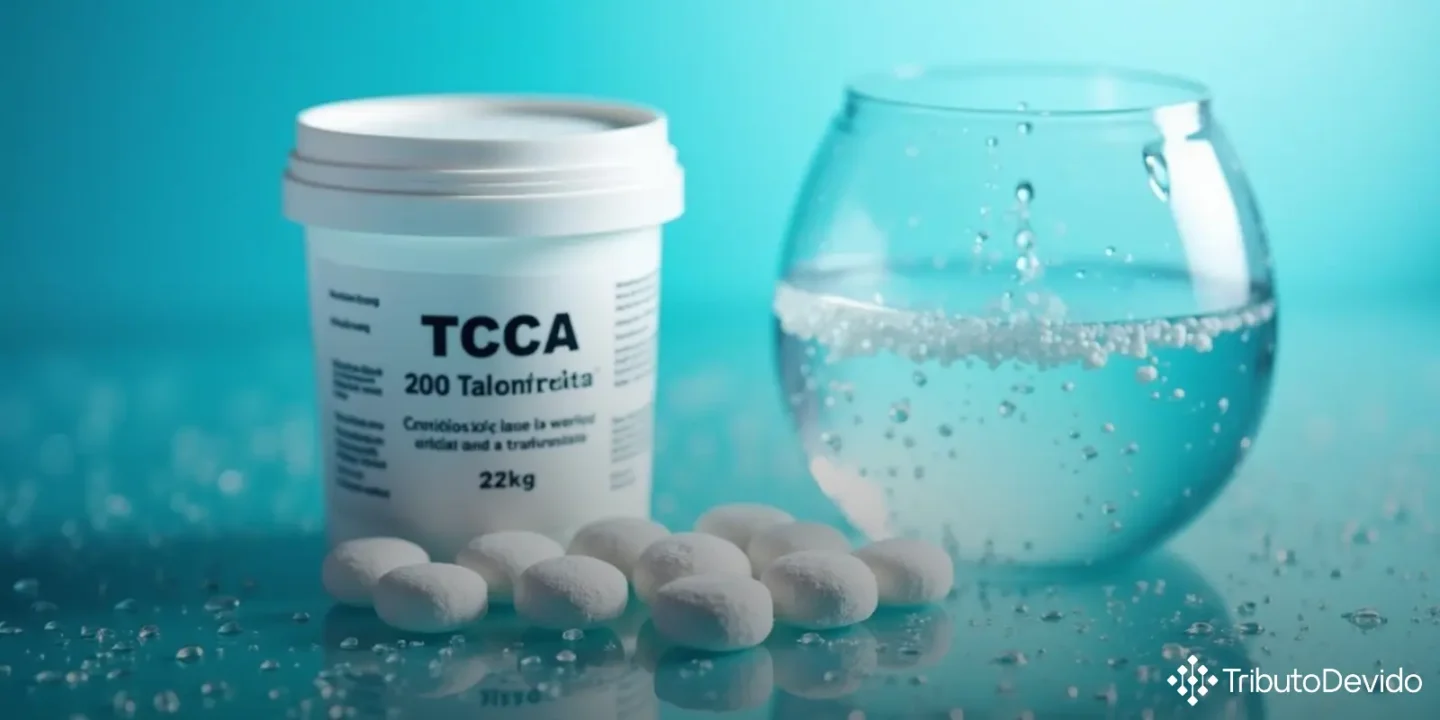 classificação fiscal de desinfetante TCCA em pastilhas para tratamento de água