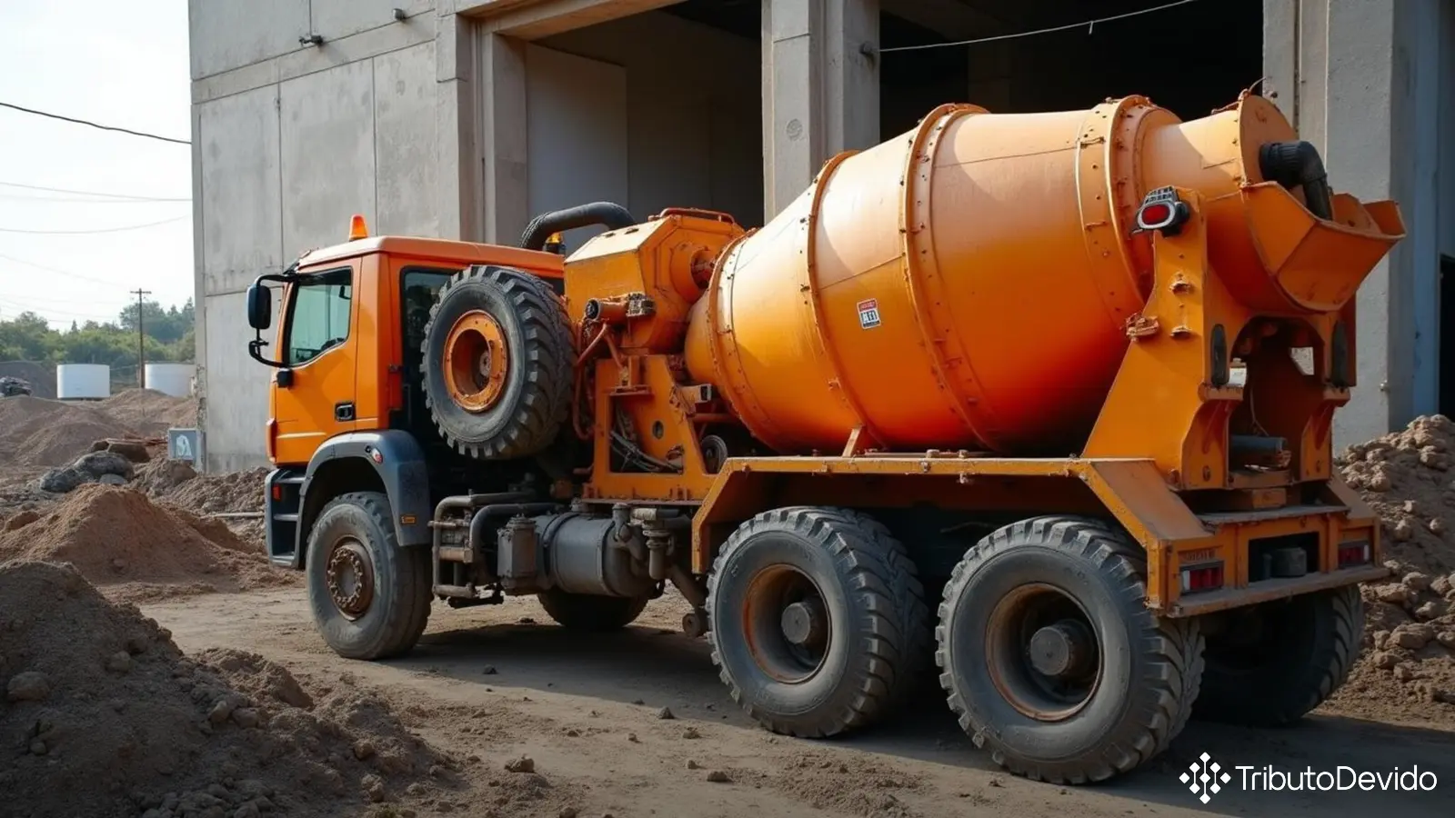 Classificação NCM de betoneira autopropulsada para canteiro de obras