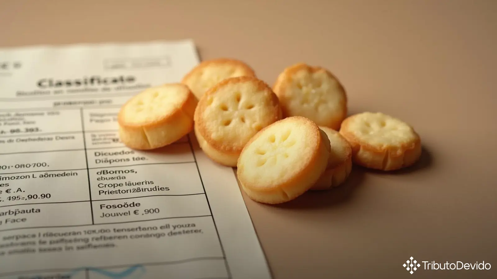 Classificação fiscal de biscoito de polvilho