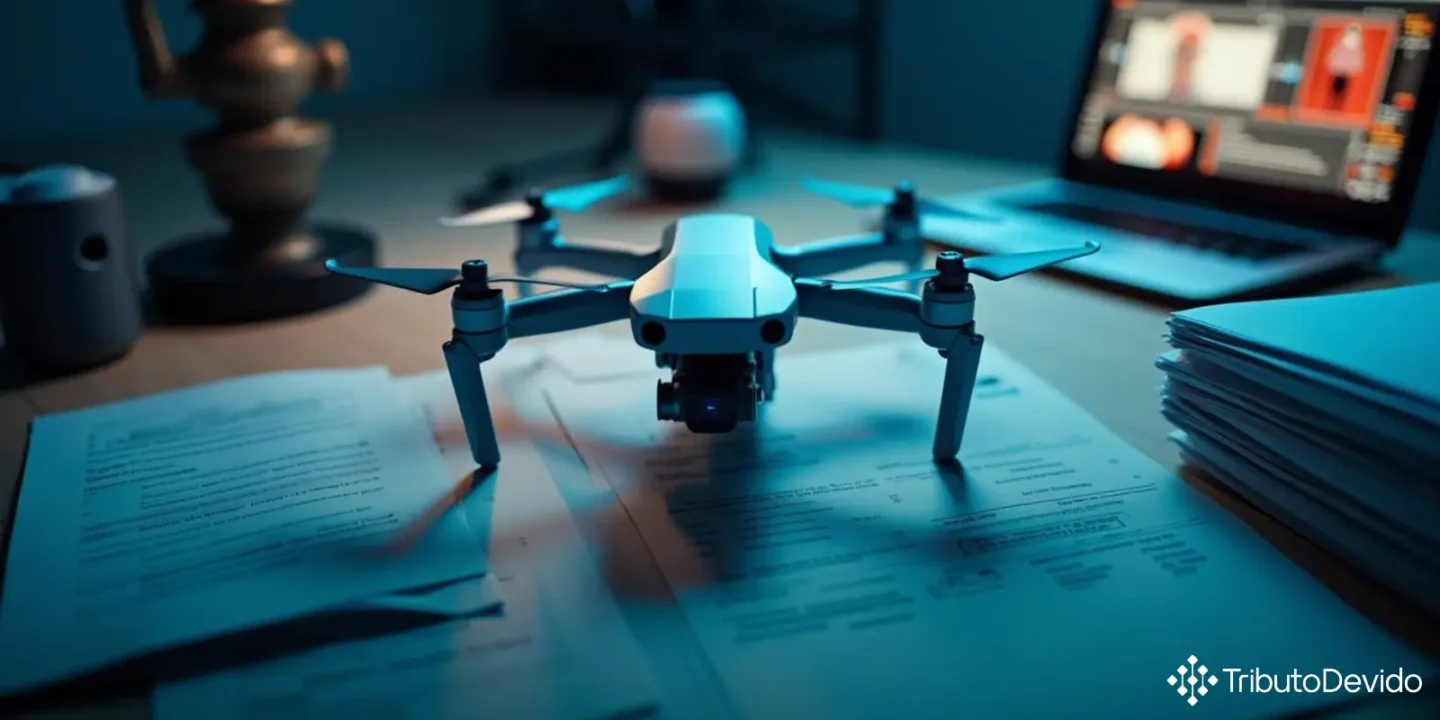 Classificação fiscal de drones com câmeras integradas