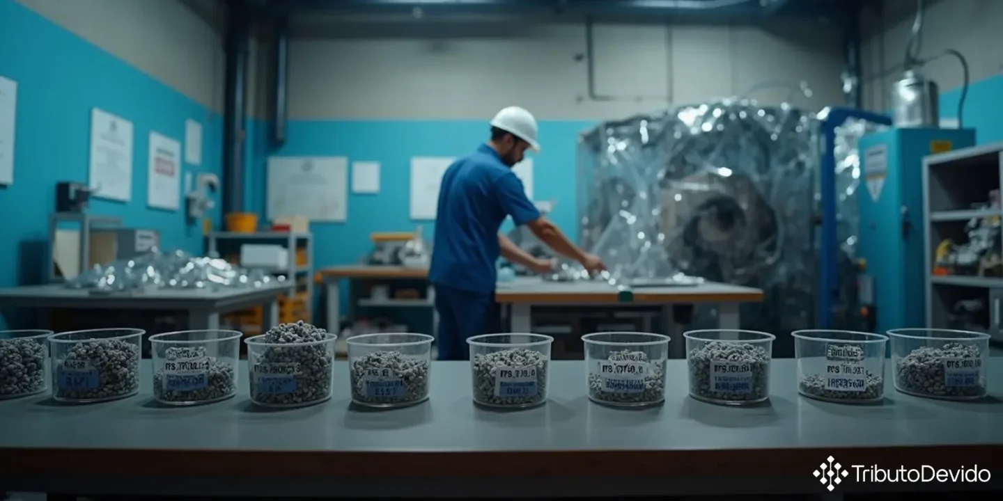 classificação fiscal de partículas de alumínio