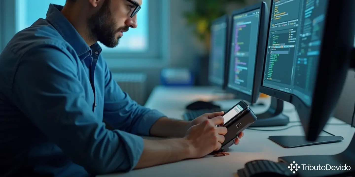 instalação de software em máquinas POS