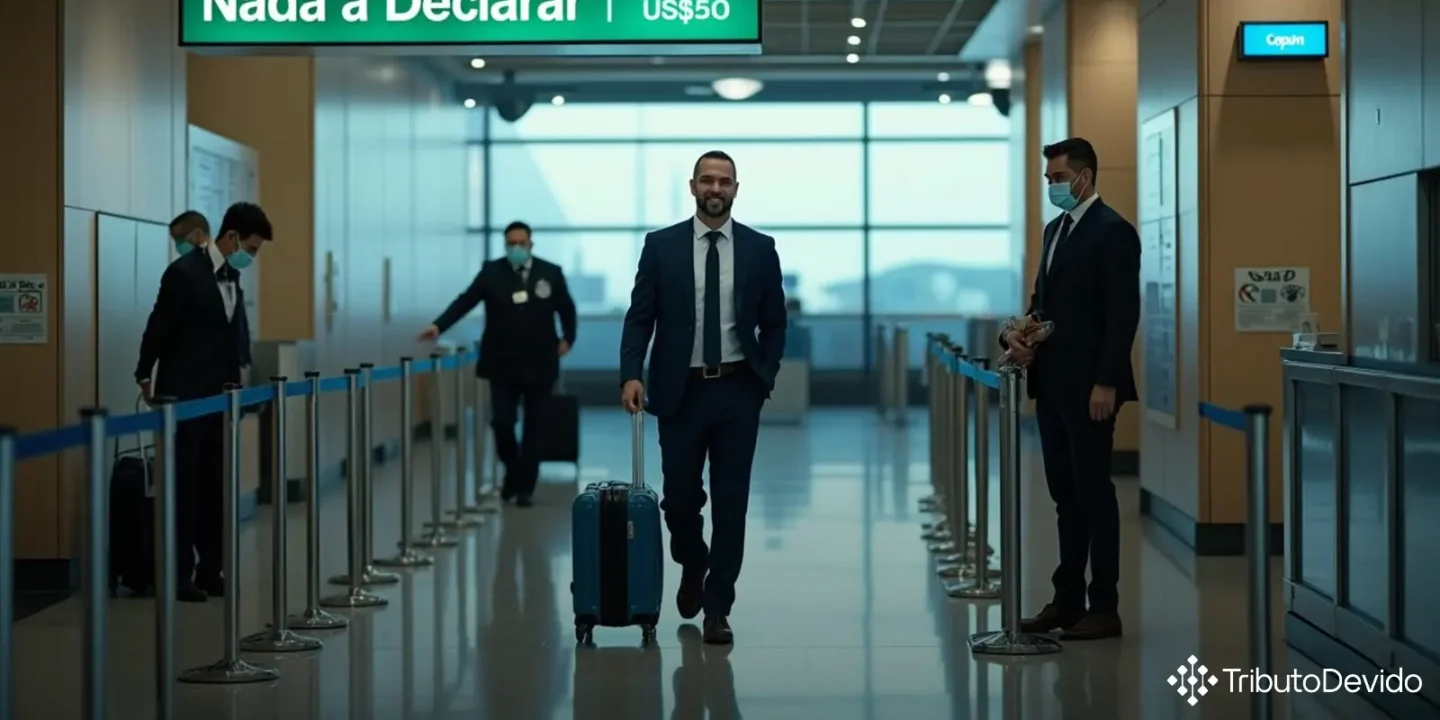 isenção de imposto em bagagem acompanhada