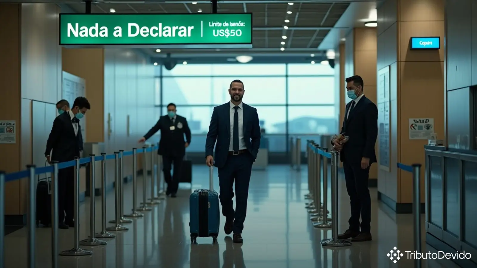 isenção de imposto em bagagem acompanhada