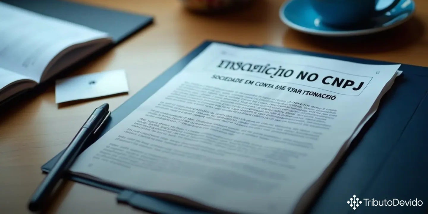 inscrição no CNPJ para Sociedades em Conta de Participação