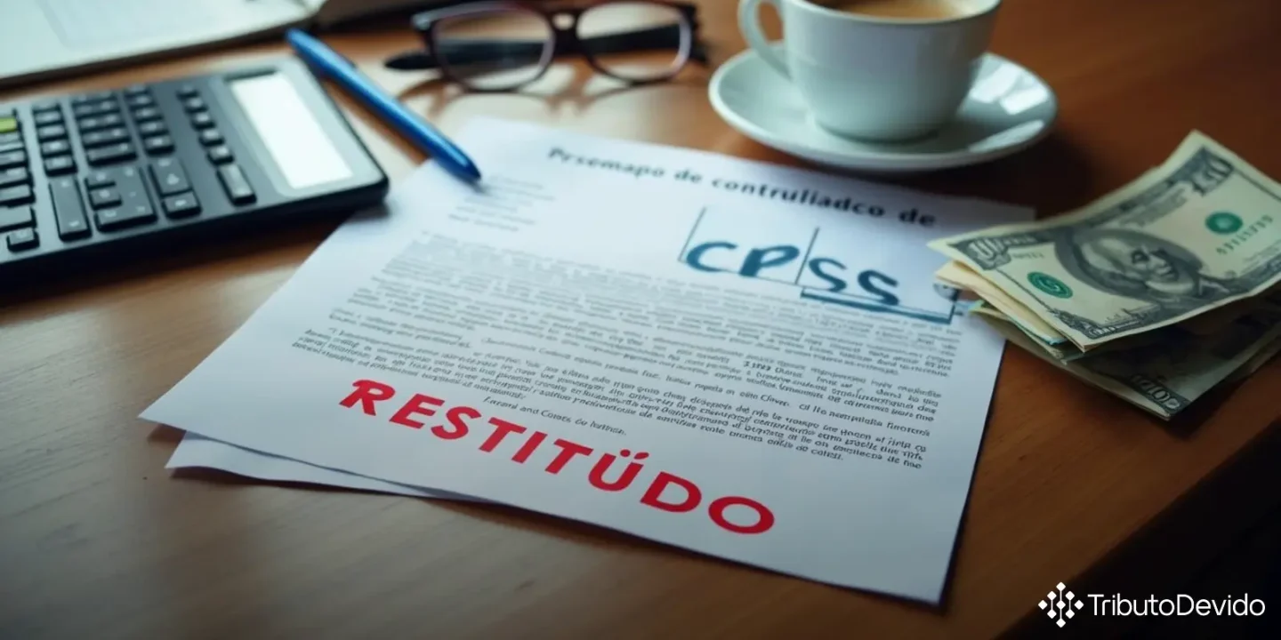 Restituição de CPSS indevidamente paga não é tributável