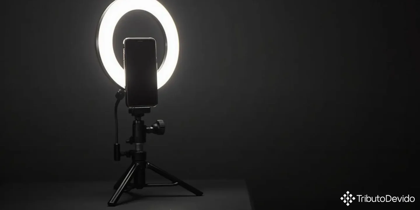 Classificação fiscal de tripé com ring light para celular na NCM