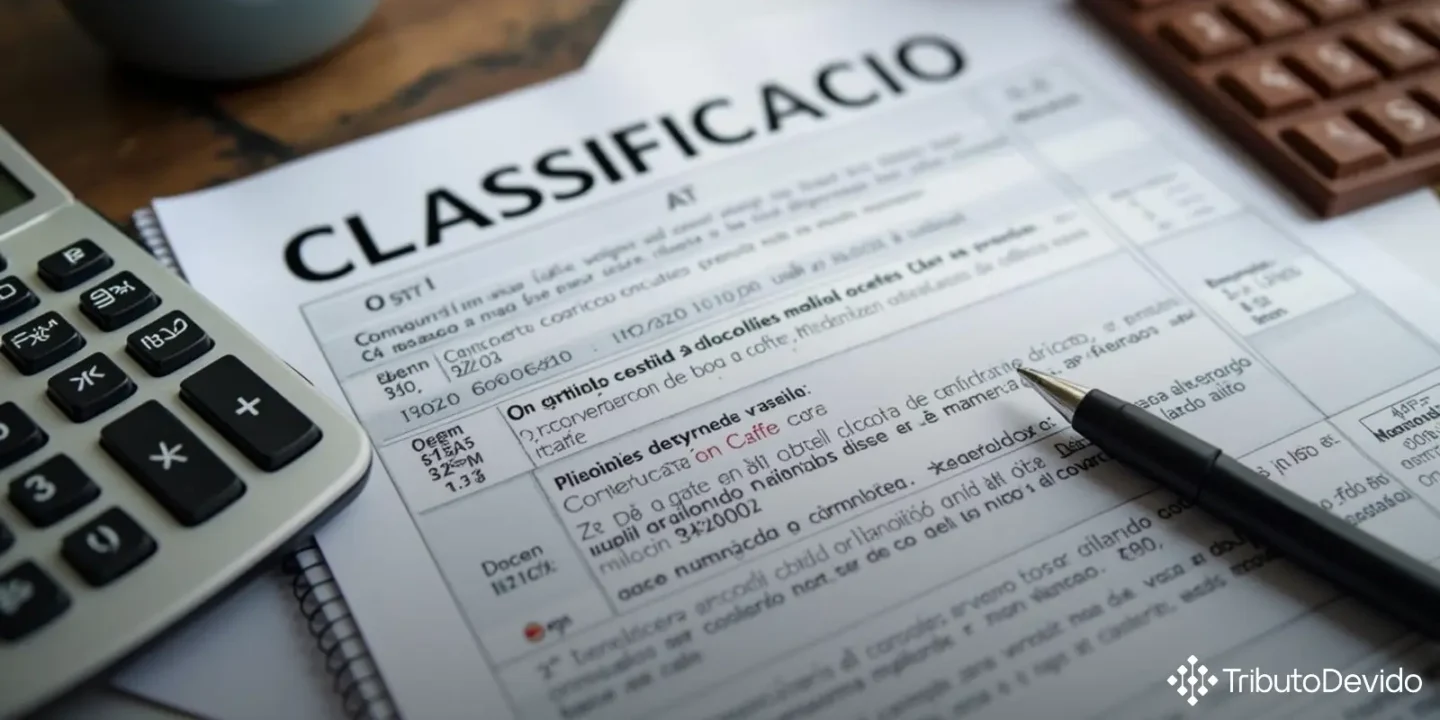 classificação fiscal de cobertura de chocolate na NCM