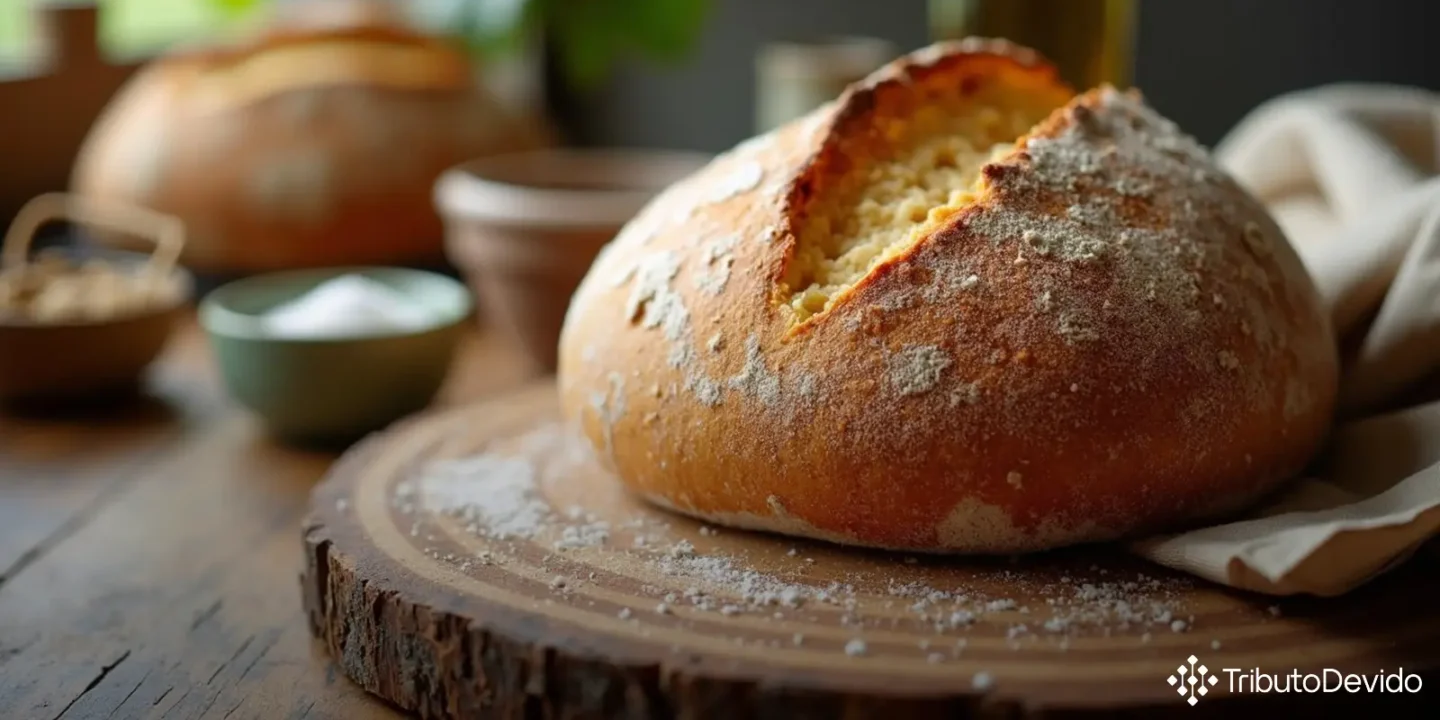 tributação de pão ciabatta pré-assado
