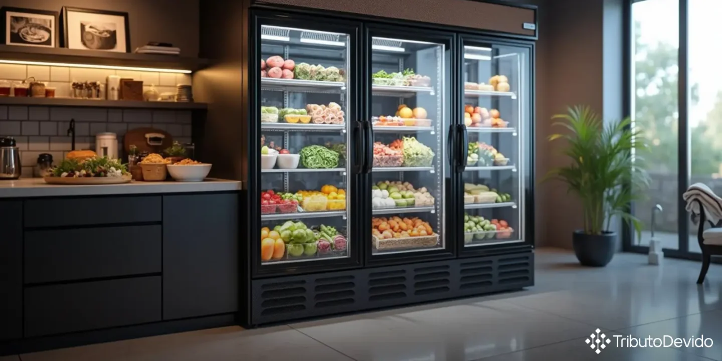 Classificação fiscal de refrigerador comercial com porta de vidro