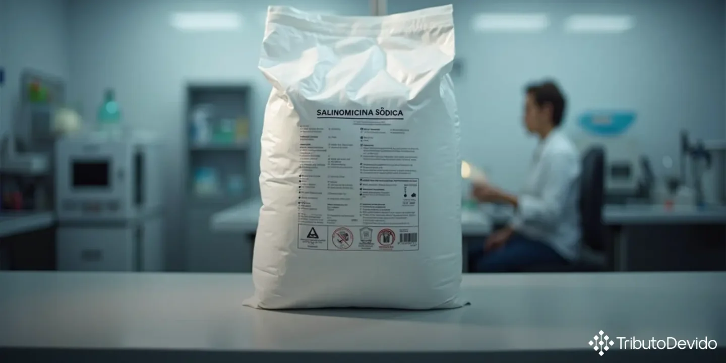classificação fiscal de preparações à base de salinomicina sódica na NCM