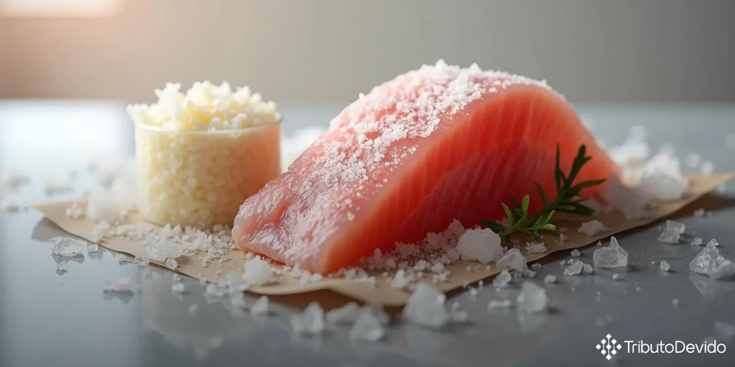 classificação fiscal de filé de salmão congelado com molho na NCM