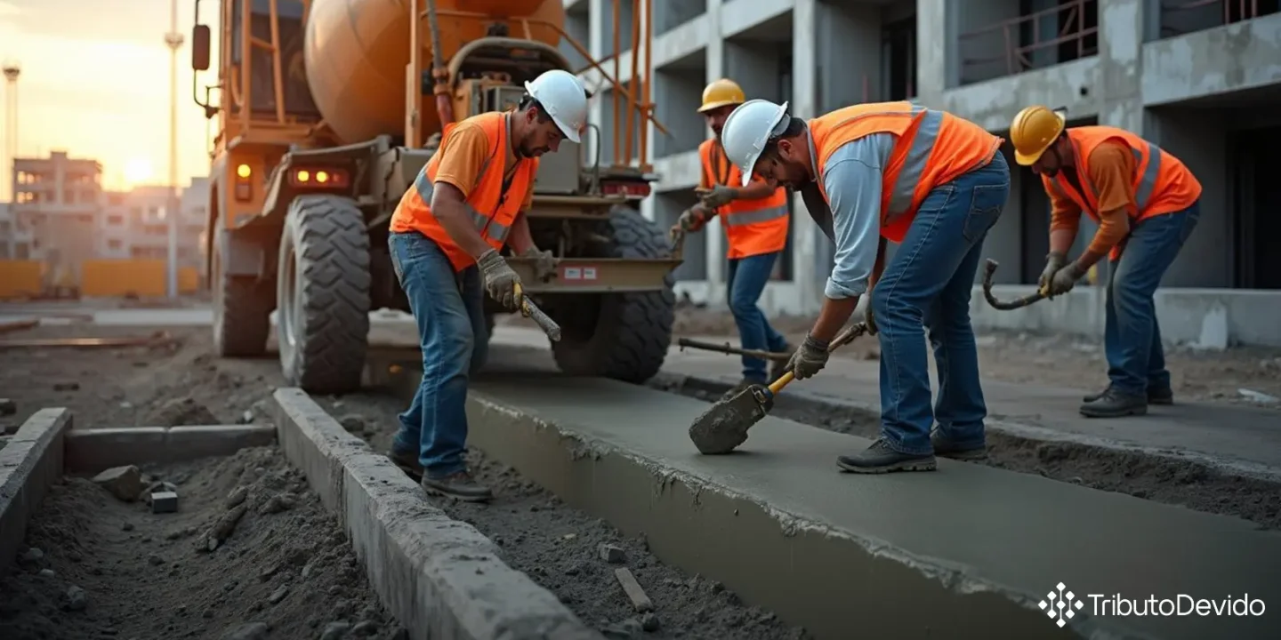 percentual de presunção IRPJ e CSLL para serviços de concretagem