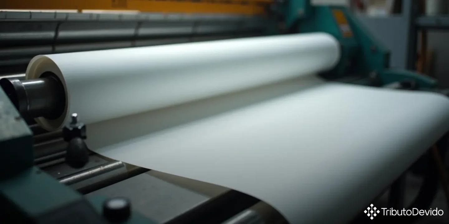 Classificação fiscal de papel para rotogravura