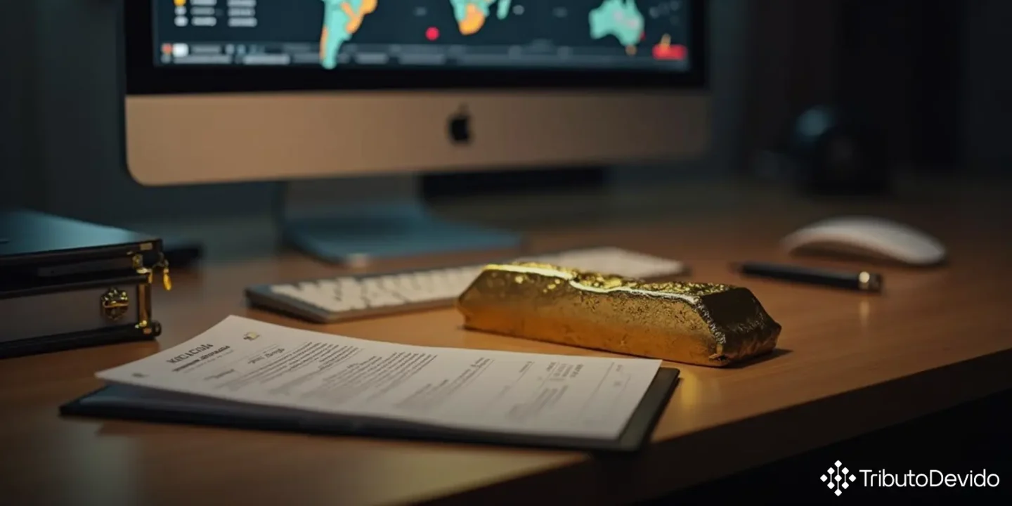 Exportação de ouro ativo financeiro