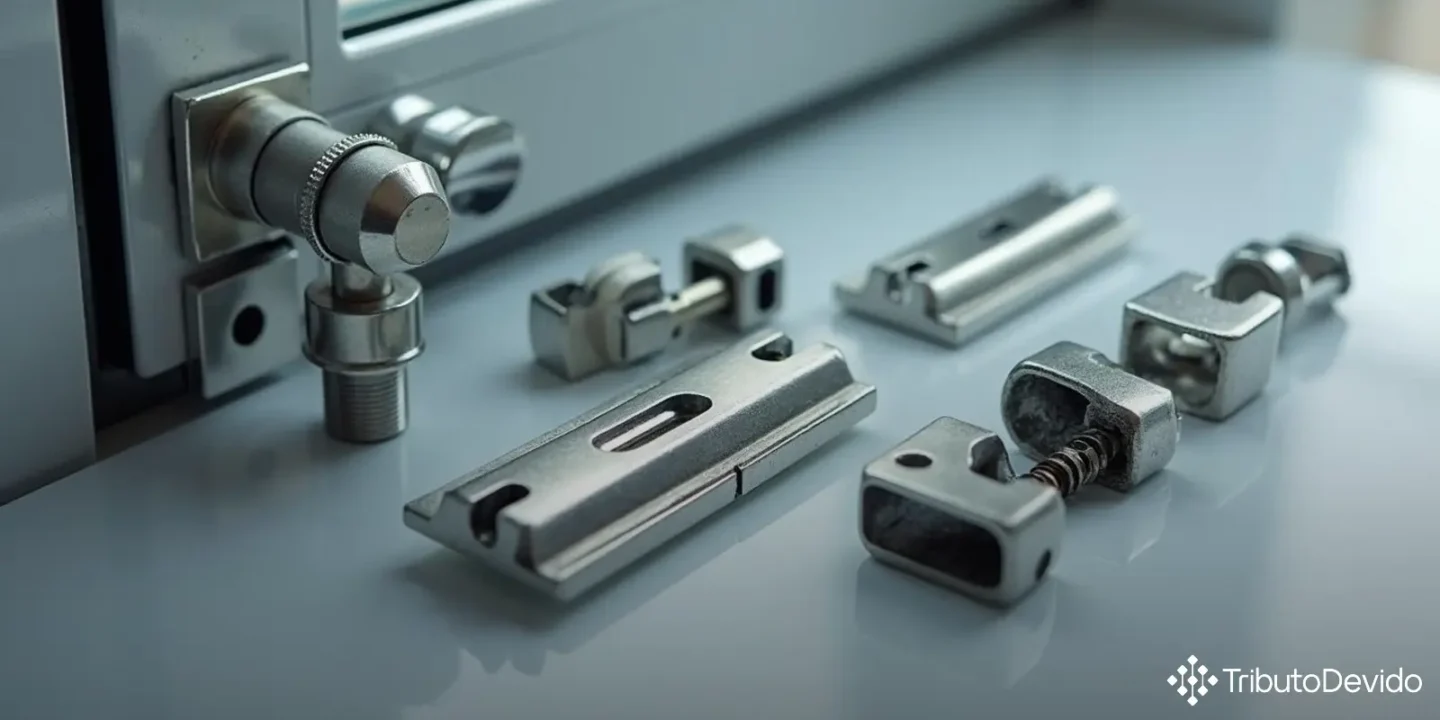 Classificação fiscal do Kit Abre e Tomba para janelas na NCM 8302.41.00