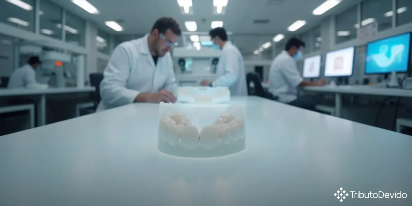 produção de alinhadores ortodônticos transparentes