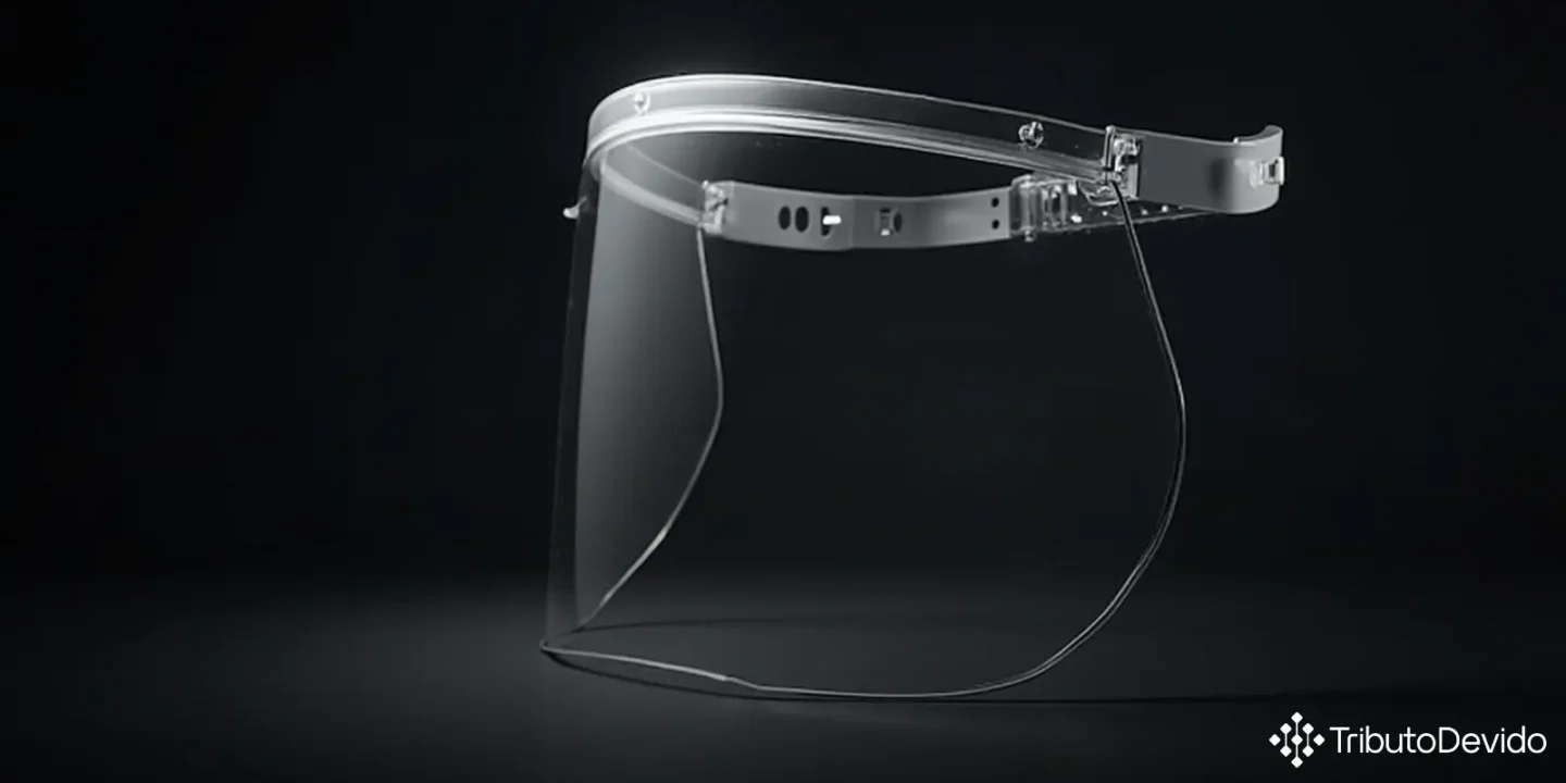 Classificação fiscal de protetor facial em policarbonato