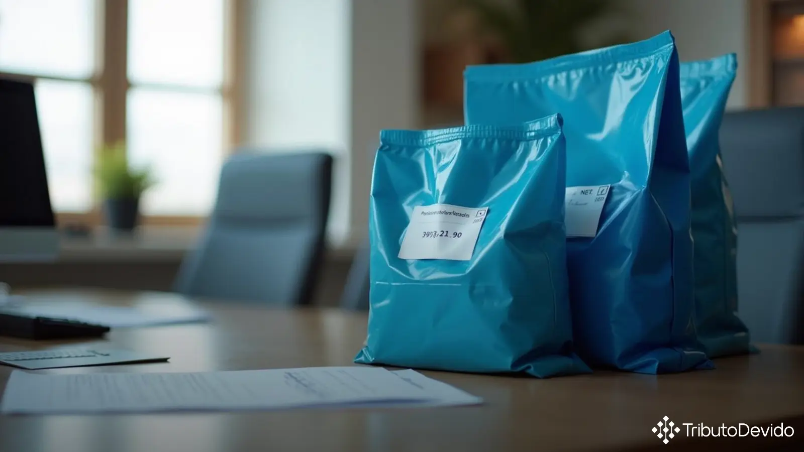 classificação fiscal de sacos de lixo de polímeros de etileno