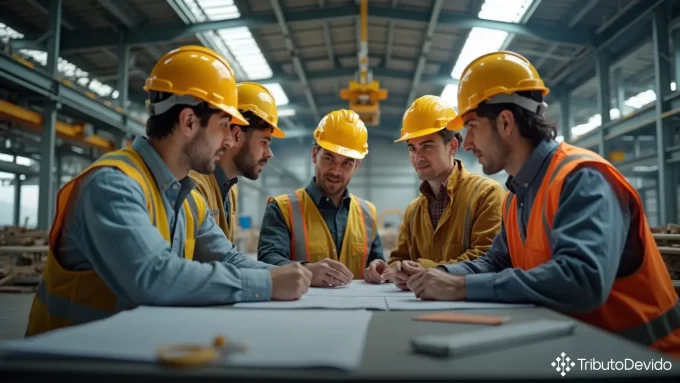 regime tributário para operacionalização de gruas em obras