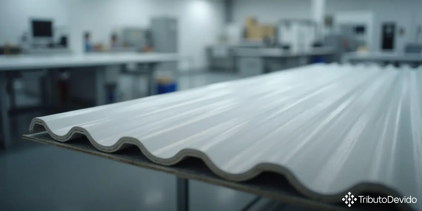 classificação fiscal de telhas onduladas de plástico reforçado com fibra de vidro na NCM