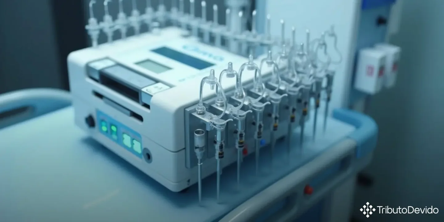 Classificação fiscal NCM para dosadores de líquidos medicamentosos para nutrição parenteral