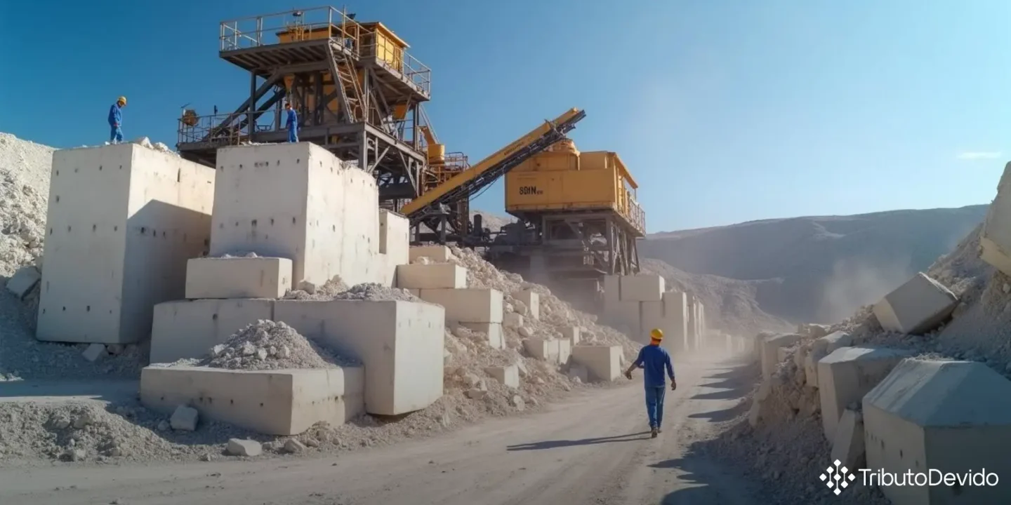 Tributação extração mármore Simples Nacional