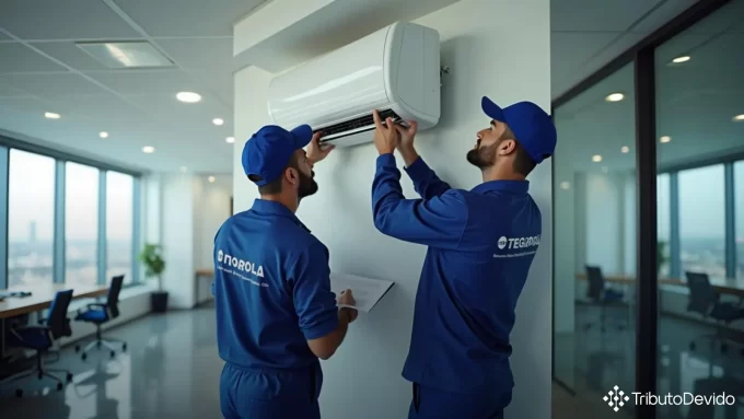 retenção previdenciária em serviços de manutenção de ar condicionado no Simples Nacional