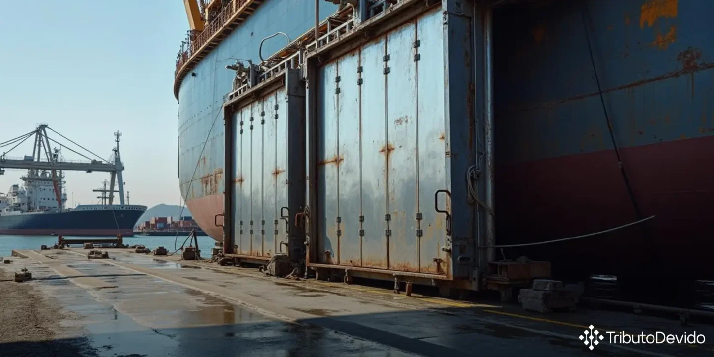 classificação fiscal de pórtico de descarga