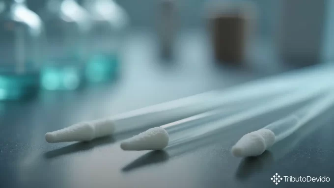 Classificação fiscal swabs coleta clínica