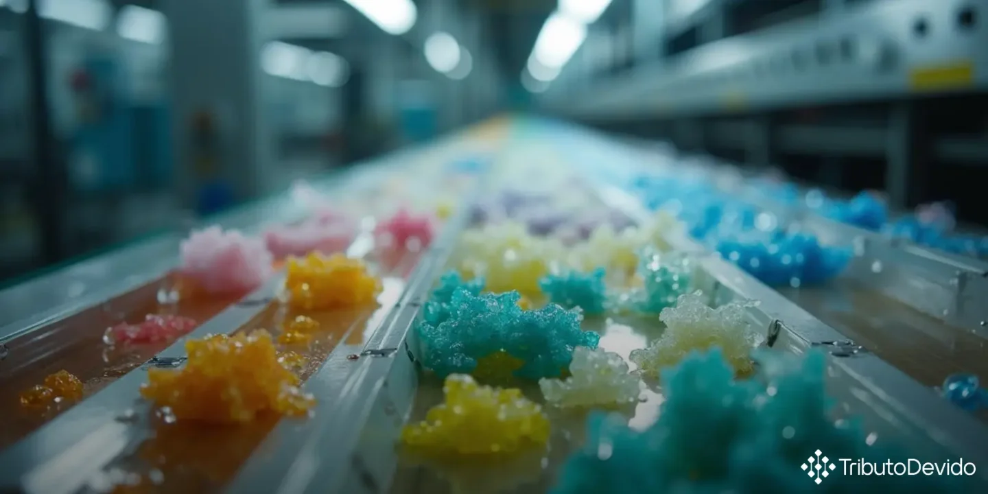 Transformação industrial sucatas plásticas