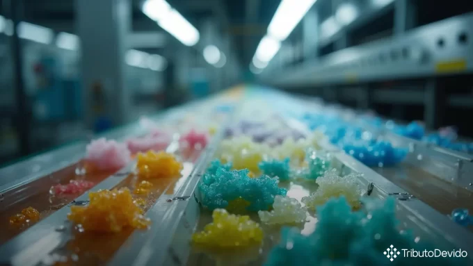 Transformação industrial sucatas plásticas