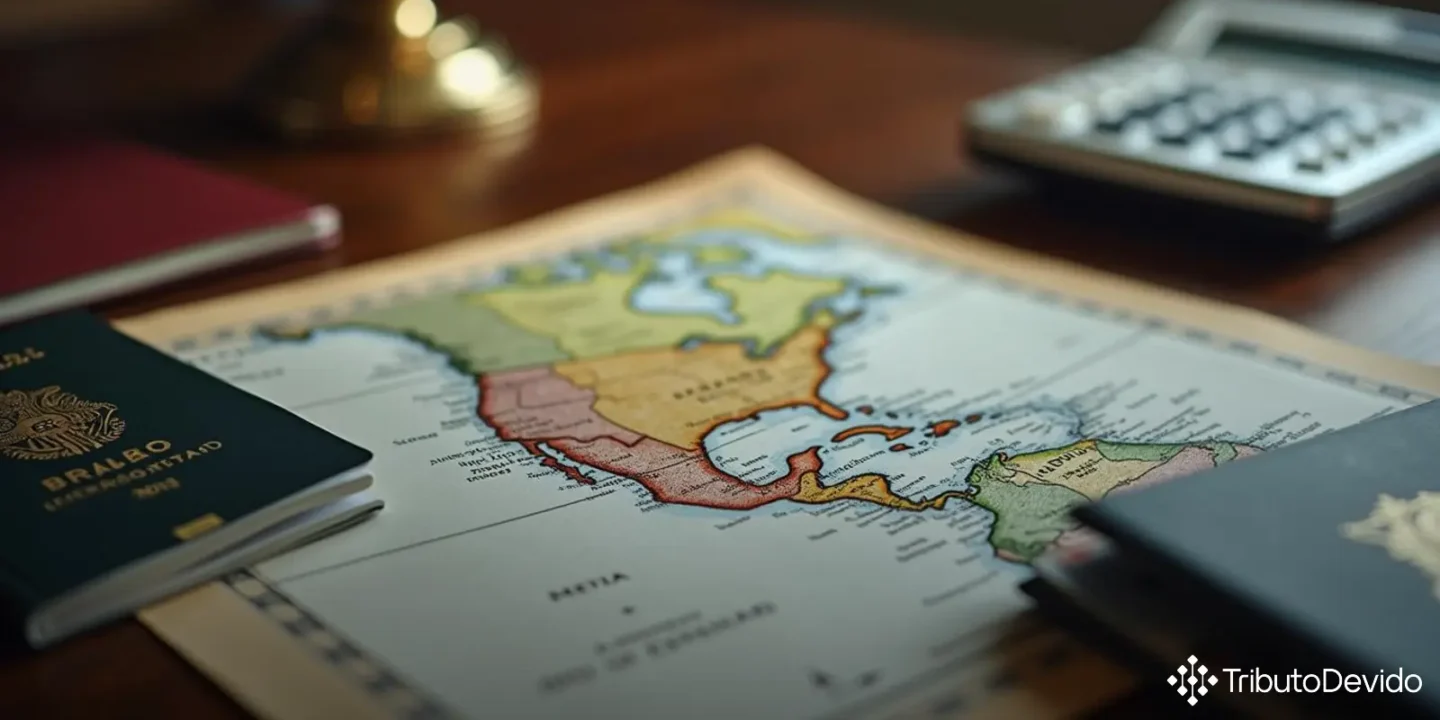 Tributação remessas exterior serviços hotelaria México Espanha