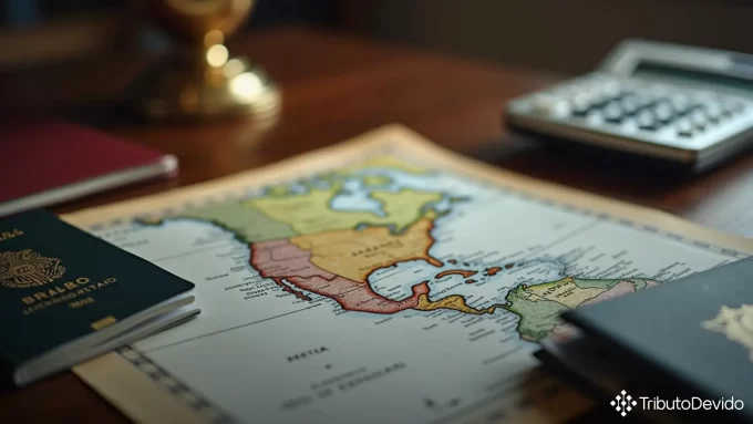 Tributação remessas exterior serviços hotelaria México Espanha