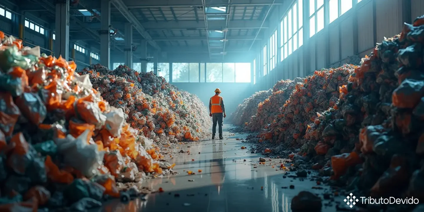 Retenção tributária serviços coleta resíduos