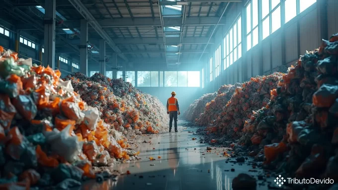 Retenção tributária serviços coleta resíduos