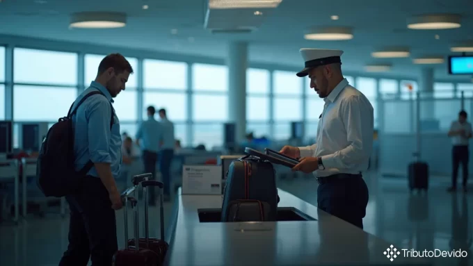 Isenção bagagem acompanhada viajantes internacionais