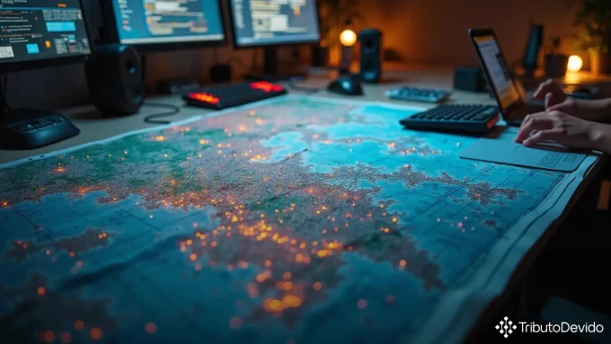 Retenção tributos sistemas mapas geolocalização