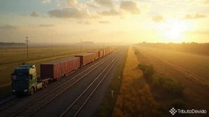 Transbordo intermodal cereais aplica percentual 8% IRPJ lucro presumido